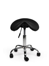 Zadelkruk Office laag harde wielen zw - afbeelding 4