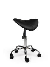 Zadelkruk Office laag harde wielen zw - afbeelding 5