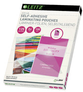 Lamineerhoes Leitz A4 zelfklevend 2x125micron EVA