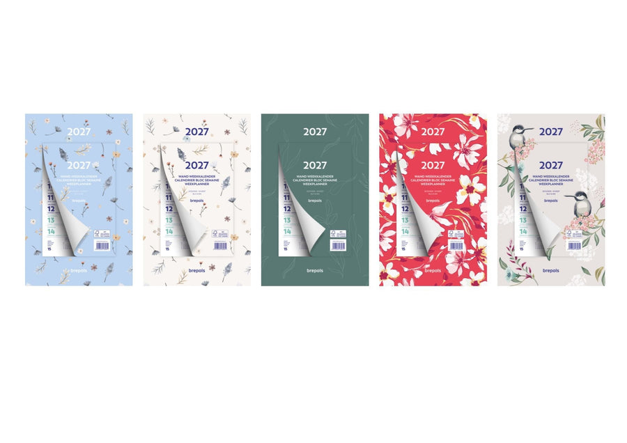 Weekkalender 2026 Brepols 190x130 7d/1p