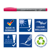 Brushpen Staedtler pigment pen etui 36 st - afbeelding 2