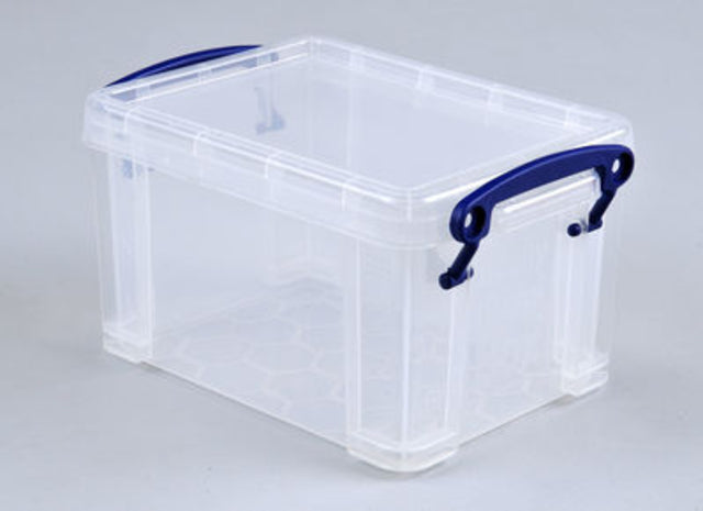 Opbergbox Really Useful 1.6 liter transparant wit