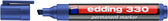 Viltstift edding 330 schuin 1-5mm blauw