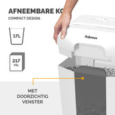 Papiervernietiger Fellowes LX50 4x37mm wit - afbeelding 6