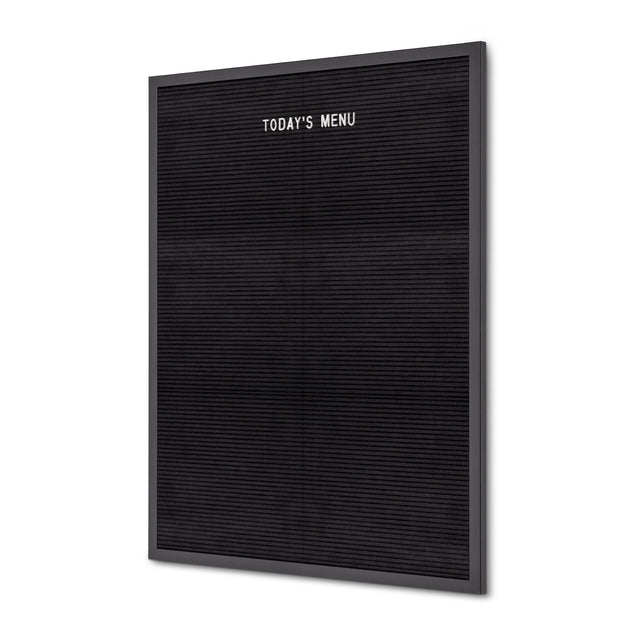 Letterbord Zwart 60 x 80 cm met Zwarte Lijst
