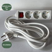 Stekkerdoos BRASQ 3 voudig 3 meter wit - afbeelding 6