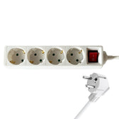 Stekkerdoos BRASQ 4 voudig 3 meter wit - afbeelding 5