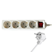 Stekkerdoos BRASQ 4 voudig 1.4 meter wit - afbeelding 5