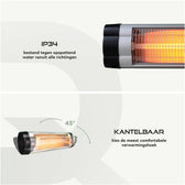 Terrasverwarmer BRASQ hangend elektrisch met ab - afbeelding 5