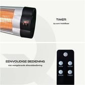 Terrasverwarmer BRASQ hangend elektrisch met ab - afbeelding 6
