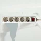 Stekkerdoos BRASQ 5 voudig 1.4 meter wit - afbeelding 7