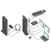 USB-C docking station voor 1 HDMI USB A/C Netwerk - afbeelding 7