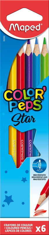 Kleurpotlood Maped ColorPeps Star 6 kleuren
