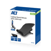 Laptopstandaard hoogte verstelb 6 standen 4-p hub - afbeelding 2