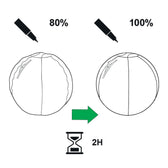 Actieve zitbal Leitz Ergo 75cm anti-rol donkergs - afbeelding 5