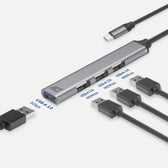 USB-C hub 3x USB-A 2.0 en 1x USB-A 3.0 - afbeelding 5