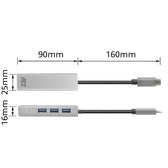 USB-C hub 3.0 3x USB-A Gigabit ethernet - afbeelding 7