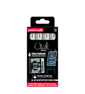 Krijtstift Uni-ball rond 1.8-2.5mm 4 stuks wit