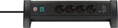 Stekkerdoos Brennenstuhl Prem 4vdg USB C en A zw