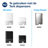 Handdoek Tork H2 Xpress compressed Premium 212x240 - afbeelding 3