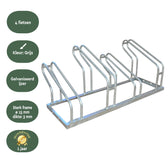 Fietsenrek BRASQ 4 fietsen BS400 zilver - afbeelding 5