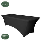 Tafelrok BRASQ 183x76x74cm zwart - afbeelding 4