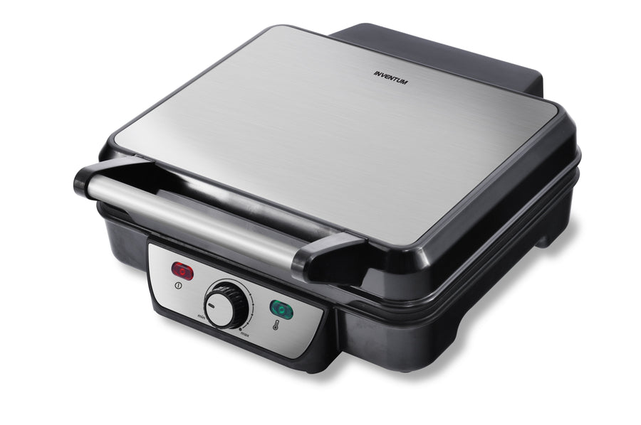 Contactgrill Inventum 1800 Watt zwart RVS