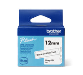 Labeltape Brother Ptouch Btag231 12mm wit
