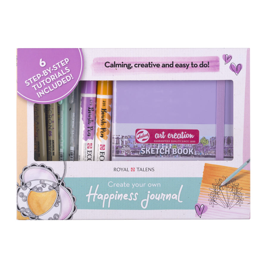 Journal Royal Talens set 8delig paars