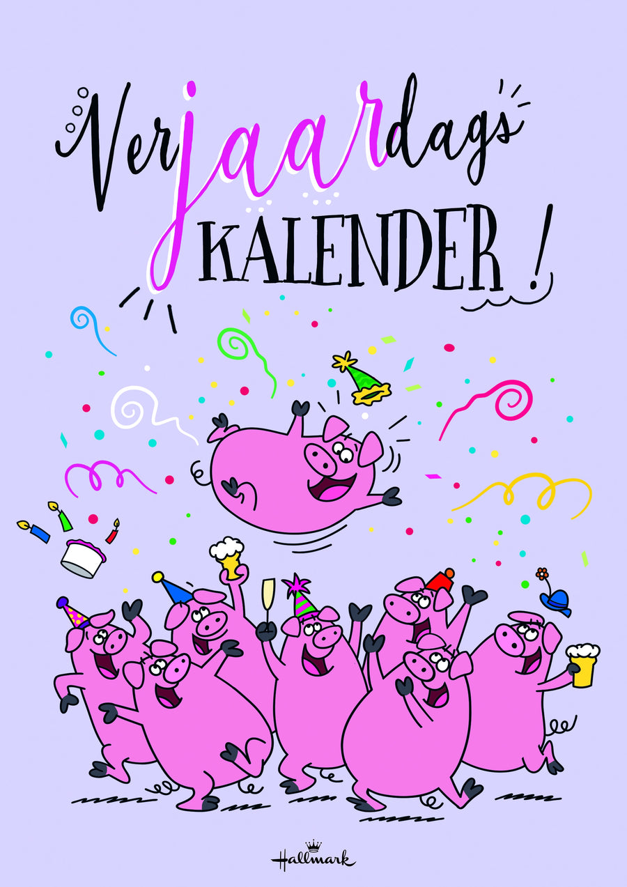 Verjaardagskalender kort Leo Immerzeel 21x30