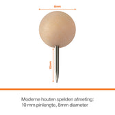 Punaises Nobo hout voor memobord 40st - afbeelding 3