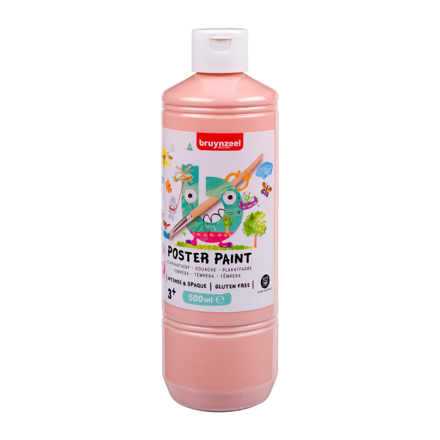Plakkaatverf Bruynzeel fles 500ml beige roze