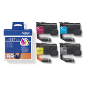 Inktcartridge Brother LC-521 zwart + 3 kleuren - afbeelding 7