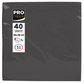 Servet Pronappe 380x380mm 40 vel zwart