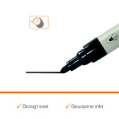 Whiteboardmarker Nobo rond zwart 3mm - afbeelding 8
