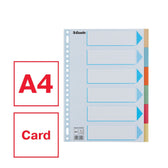 Tabbladen Esselte premium A4 6dlg karton 23r ass - afbeelding 3