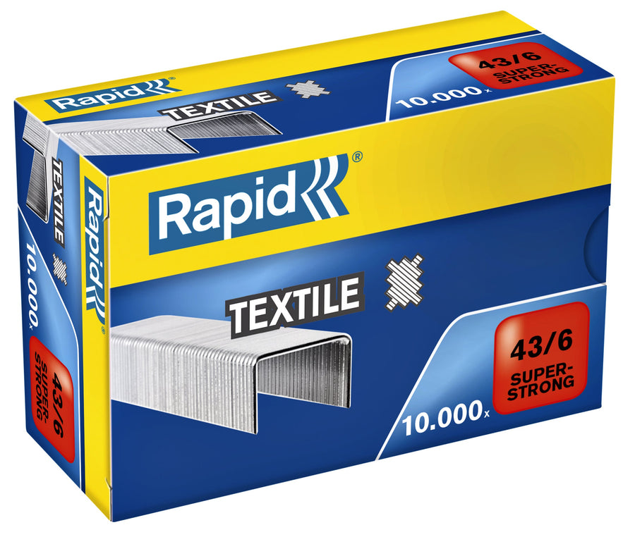 Nieten Rapid 43/6 Textiel super strong 10.000st