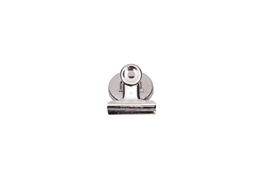 Papierklem MAUL Bulldog magneet 30mm zilver 2st