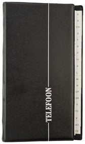 Telefoonalbum Kangaro 215x130mm A-Z 4-rings zwart