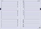 Organizer Kalpa A5 + ag25-26 7d/2p croco zwart - afbeelding 2