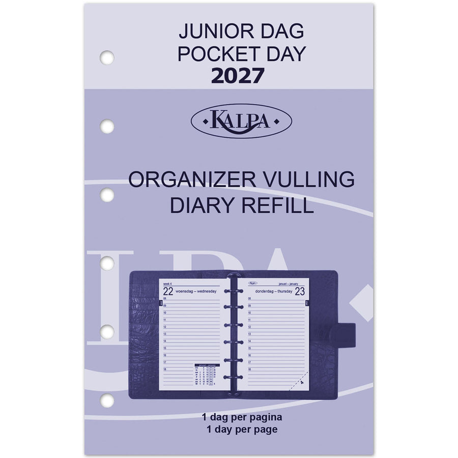 Agendavulling 2026 Kalpa Pocket 1dag/1pagina