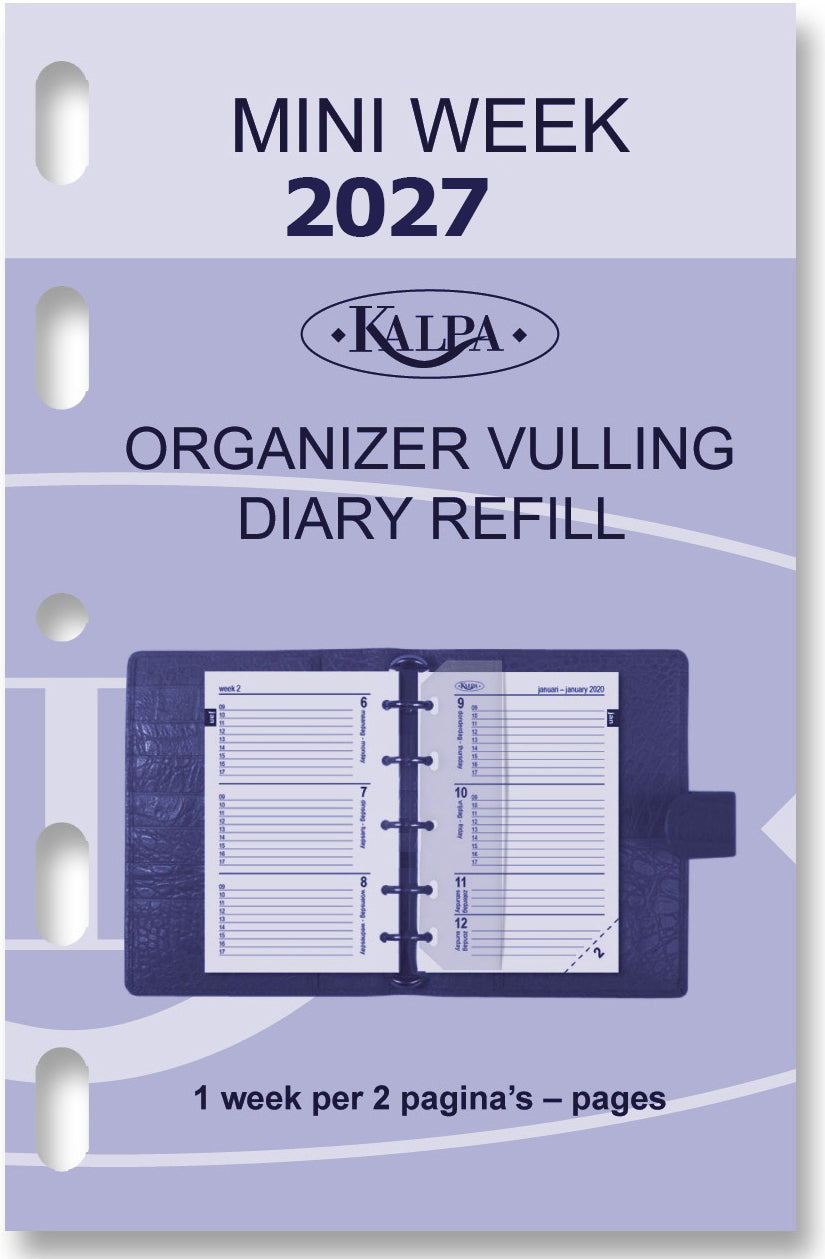 Agendavulling 2026 Kalpa Mini 7d/2p
