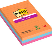 Memoblok Post-it 4690 Super Sticky 101x152mm Bngkk - afbeelding 4