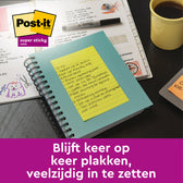 Memoblok Post-it 662 102x152mm ruit geel - afbeelding 5