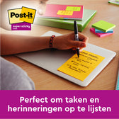 Memoblok Post-it 662 102x152mm ruit geel - afbeelding 7