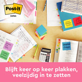 Memoblok Post-it 654 76x76mm neon geel - afbeelding 5