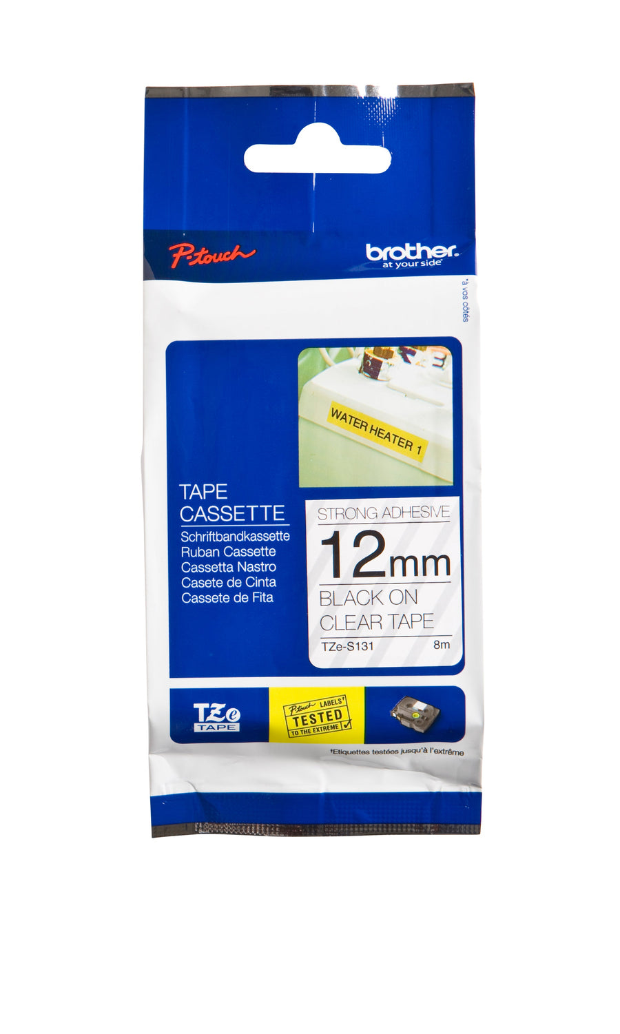 Labeltape Brother Ptouch TZeS231 12mm wit