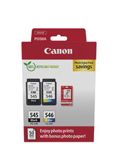Inktcartridge Canon PG-545 CL-546 zw + kl + papier - afbeelding 4