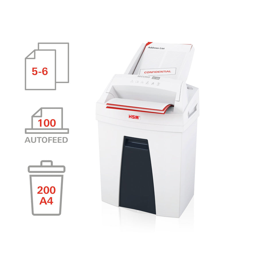 Papiervernietiger HSM Securio AF100 4x25mm