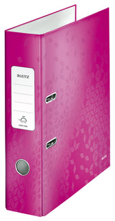 Ordner Leitz WoW 180° gelamineerd 80mm A4 roze - afbeelding 2